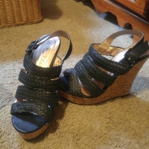 Summer wedge sandals